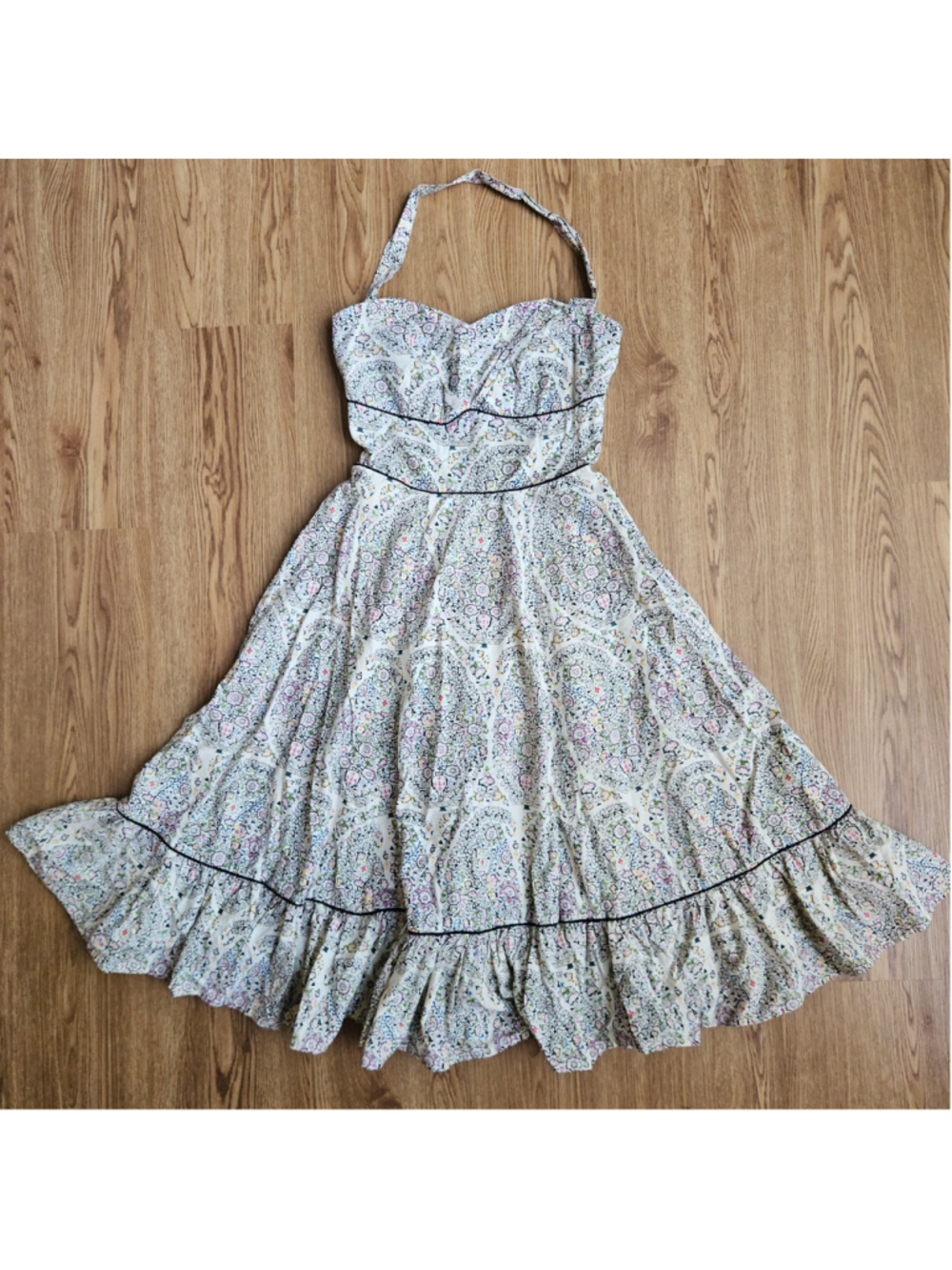 Romantic Cottagecore Editorial Girls From Savoy Anthropologie Halter Midi Dress